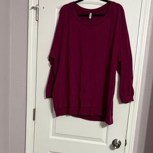 Chic Soul Deep Burgundy Sweatshirt